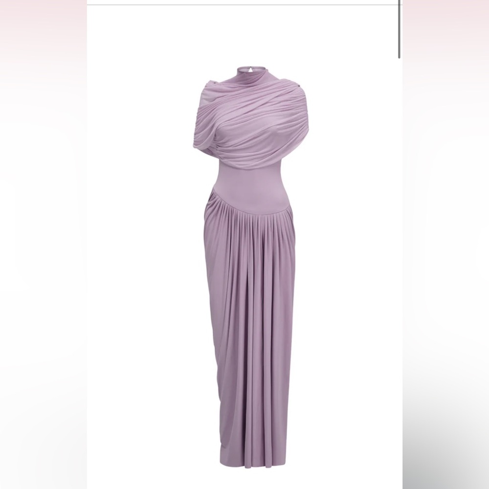 Miss-Rosier Lavender Catherine Asymmetrical dress